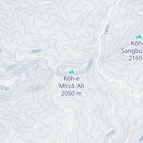 Map of Kōh-e Mīrzā ‘Alī