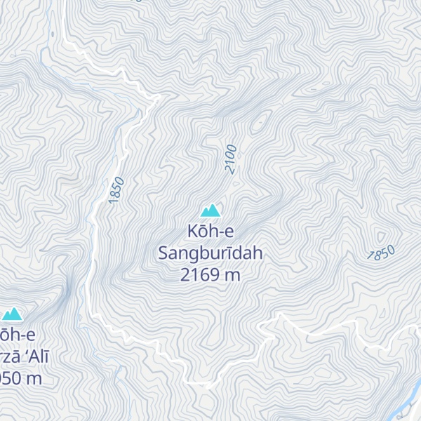 Map of Kōh-e Sangburīdah