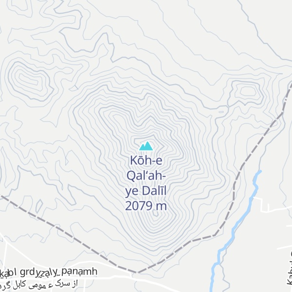 Map of Kōh-e Qal‘ah-ye Dalīl