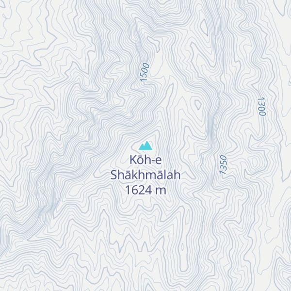 Map of Kōh-e Shākhmālah