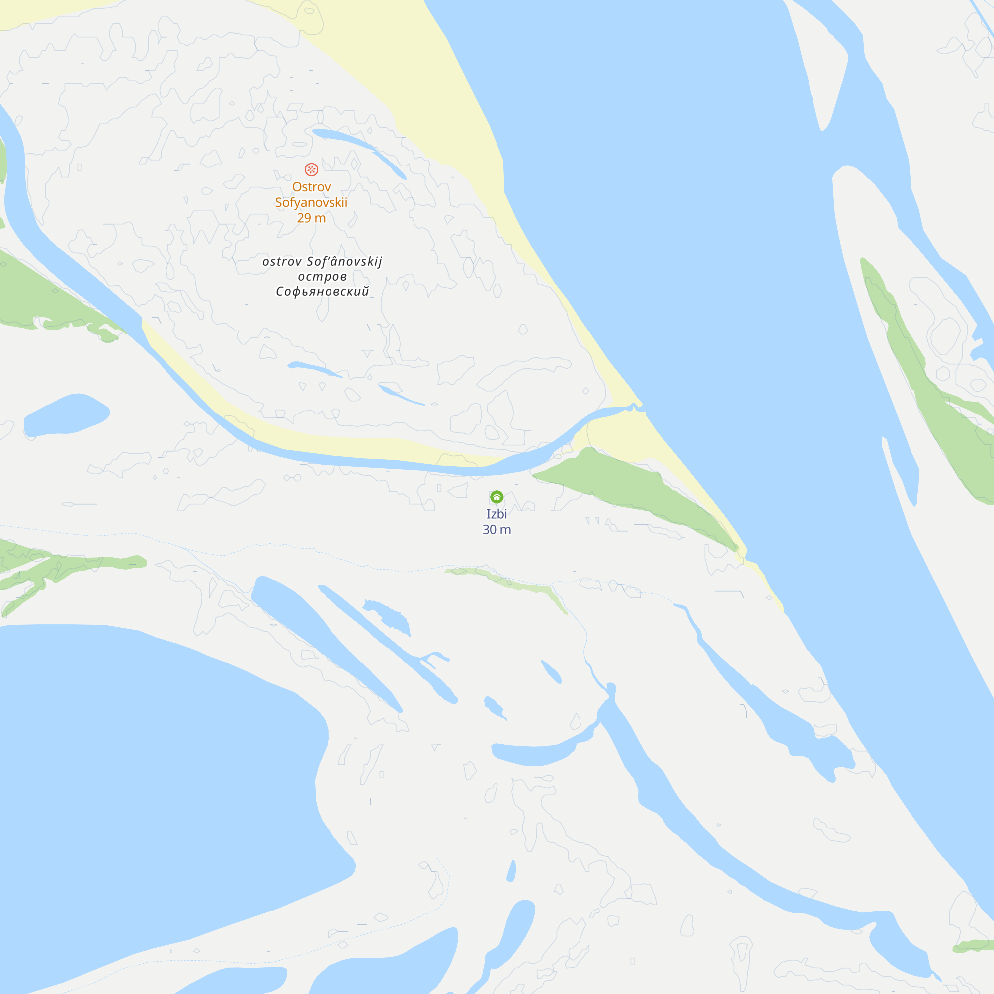 Izbi map