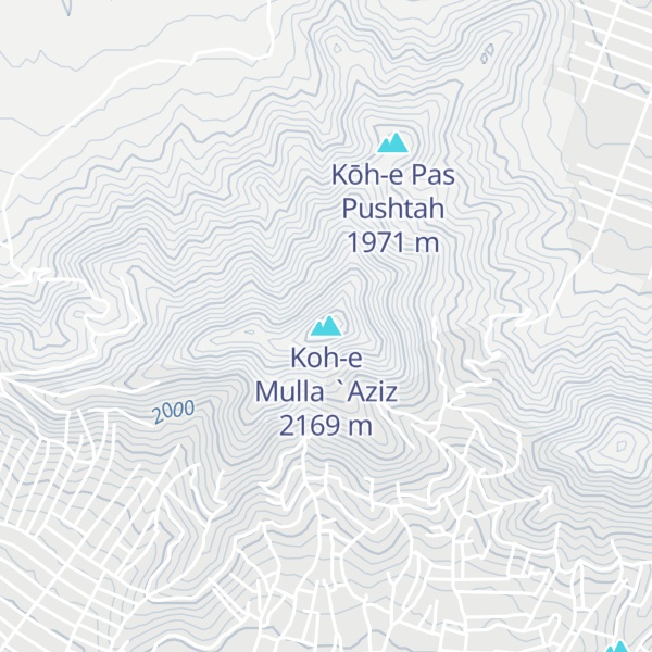 Map of Koh-e Mulla `Aziz