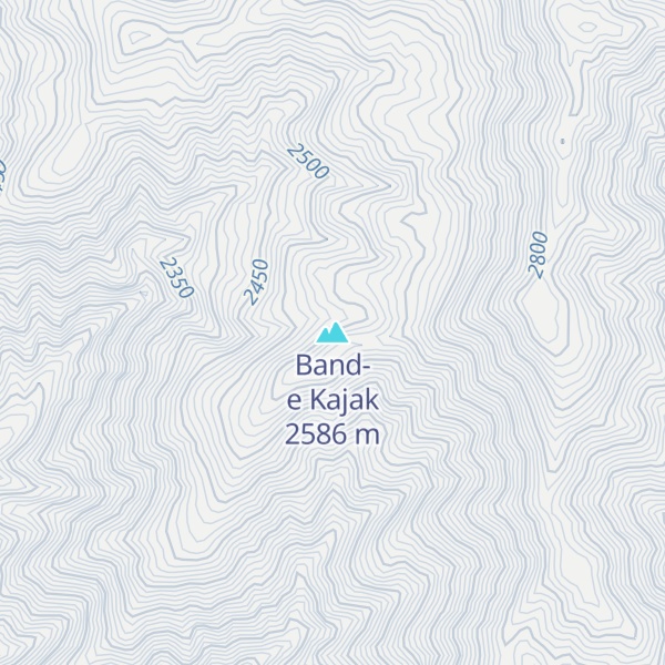 Map of Band-e Kajak