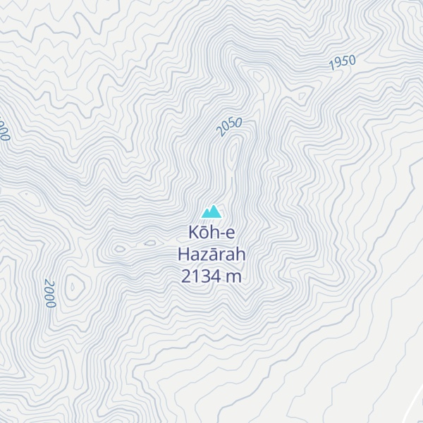 Map of Kōh-e Hazārah