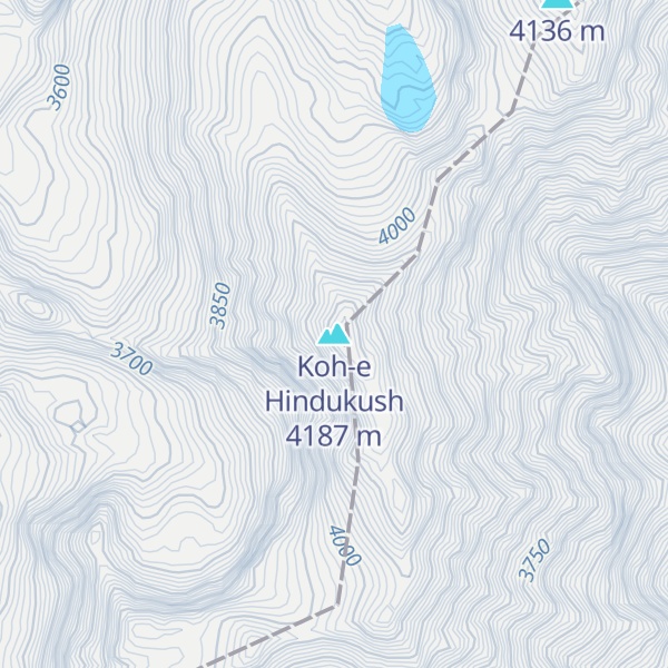 Map of Koh-e Hindukush