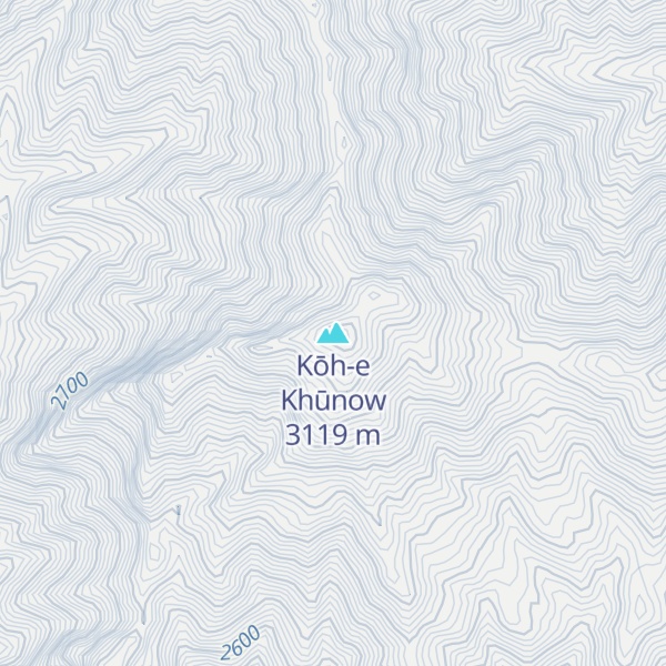 Map of Kōh-e Khūnow