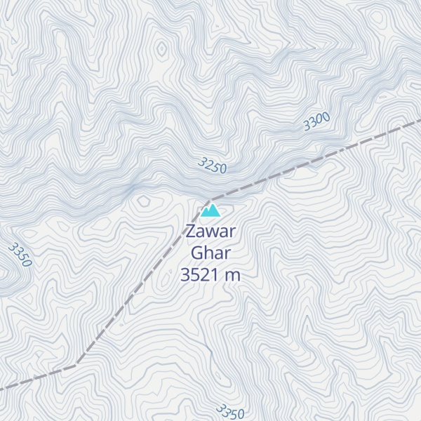 Map of Zawar Ghar