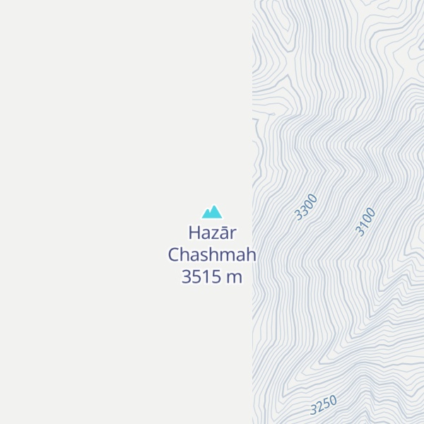 Map of Hazār Chashmah