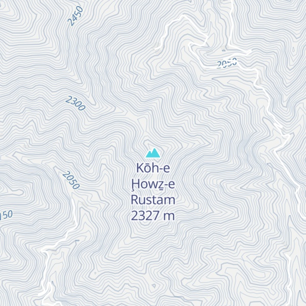 Map of Kōh-e Ḩowẕ-e Rustam