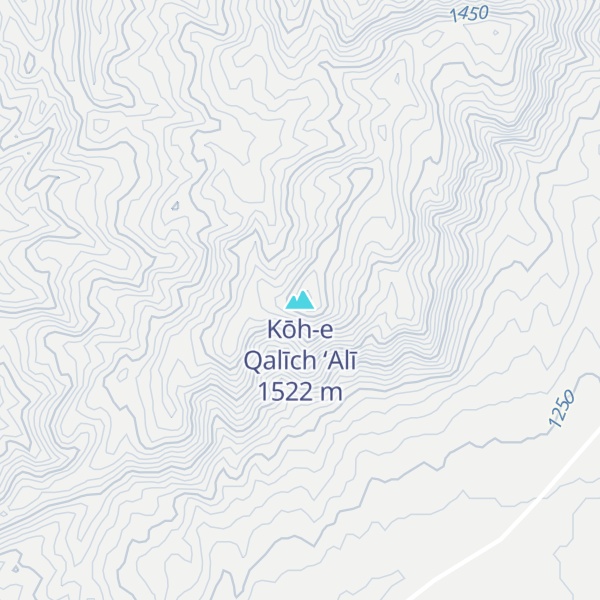 Map of Kōh-e Qalīch ‘Alī