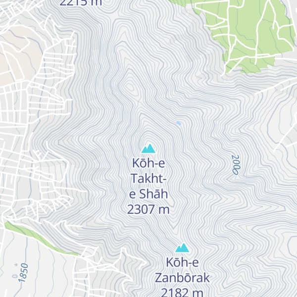 Map of Kōh-e Takht-e Shāh