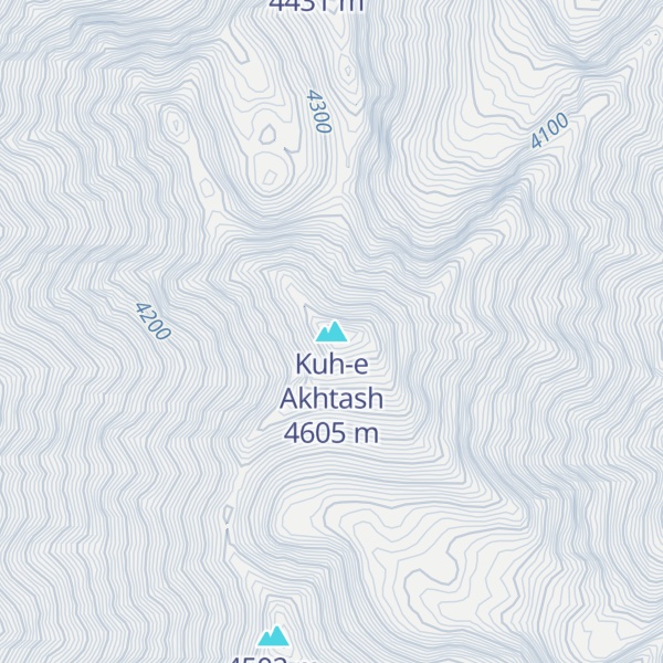 Map of Kuh-e Akhtash