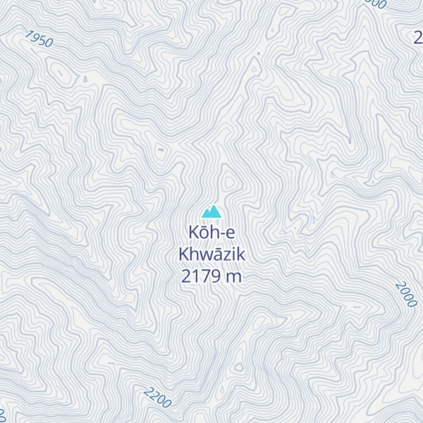 Map of Kōh-e Khwāzik