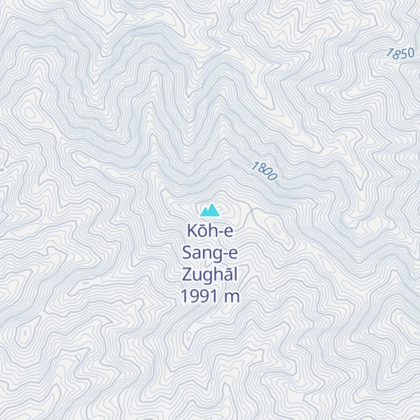 Map of Kōh-e Sang-e Zughāl