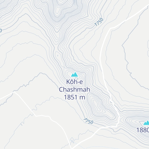 Map of Kōh-e Chashmah
