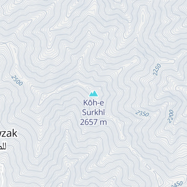 Map of Kōh-e Surkhī