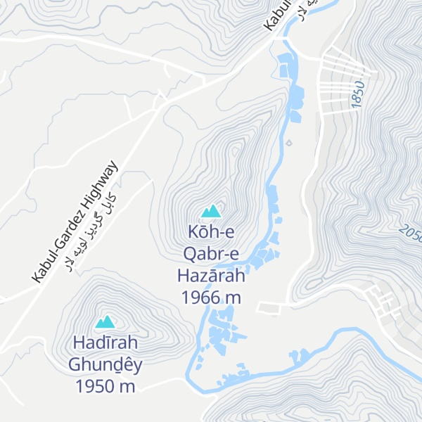 Map of Kōh-e Qabr-e Hazārah