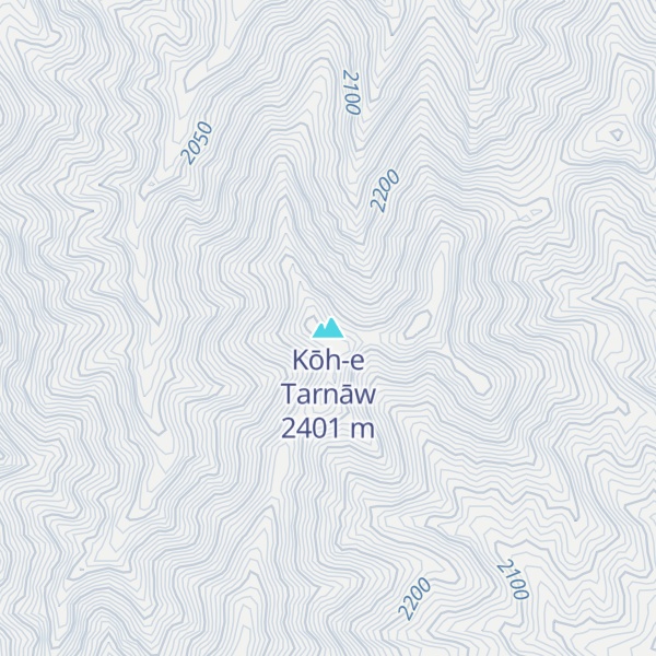Map of Kōh-e Tarnāw