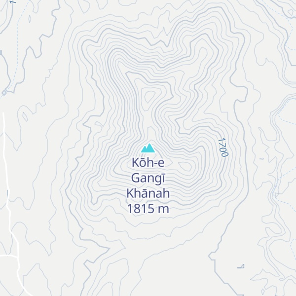 Map of Kōh-e Gangī Khānah