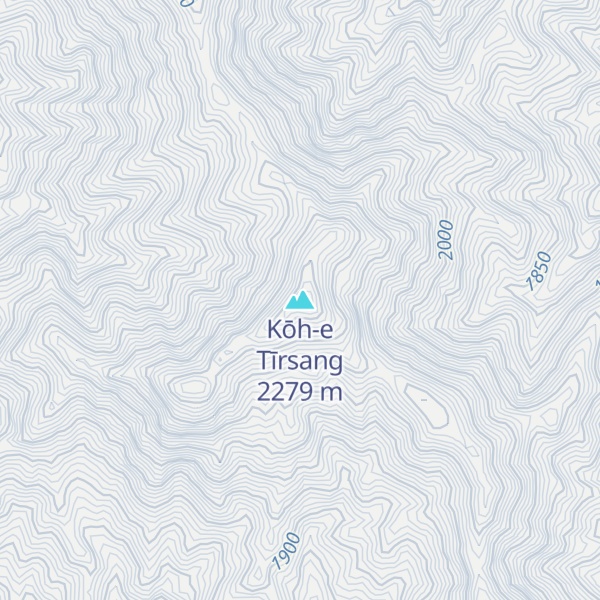 Map of Kōh-e Tīrsang