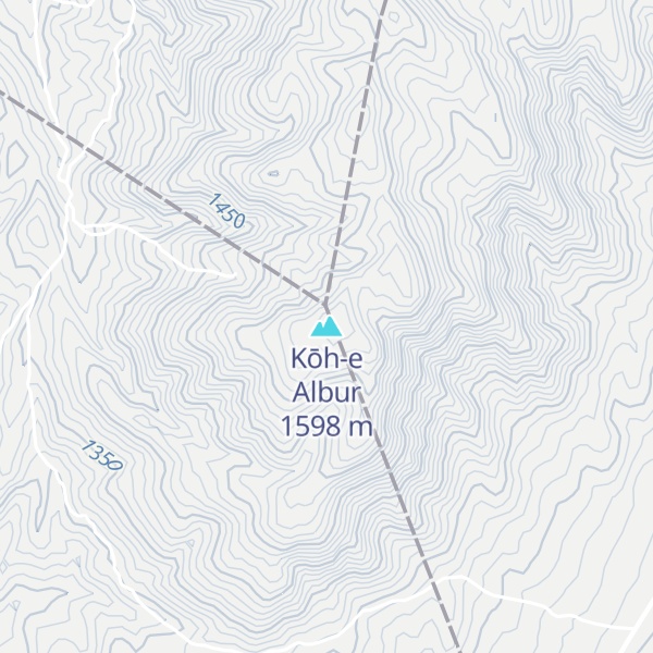 Map of Kōh-e Albur