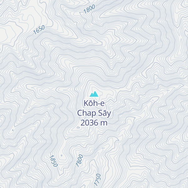 Map of Kōh-e Chap Sāy