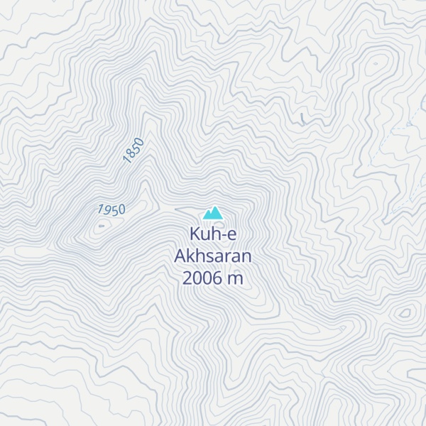 Map of Kuh-e Akhsaran