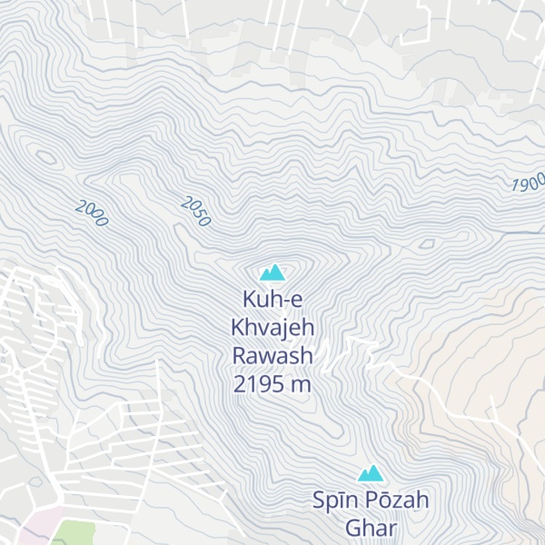 Map of Kuh-e Khvajeh Rawash