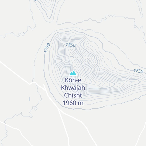 Map of Kōh-e Khwājah Chisht