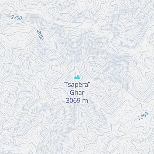 Map of Tsapêraī Ghar