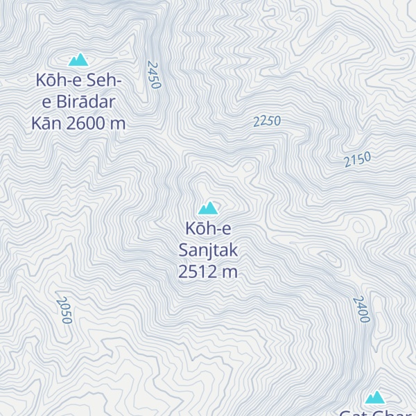 Map of Kōh-e Sanjtak