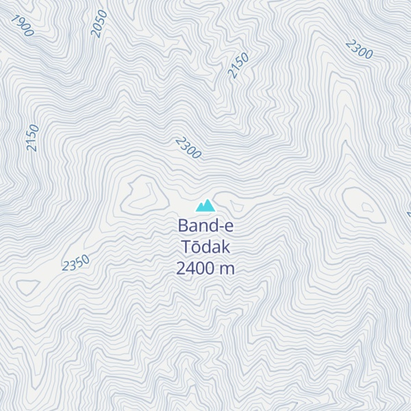 Map of Band-e Tōdak