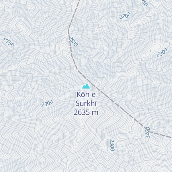 Map of Kōh-e Surkhī