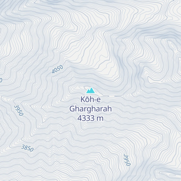 Map of Kōh-e Ghargharah