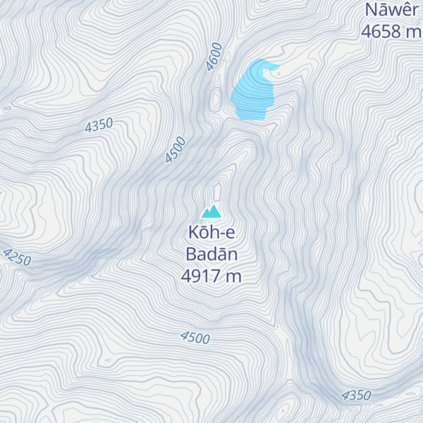 Map of Kōh-e Badān