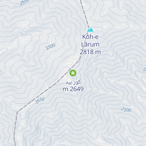 Map of کور بید