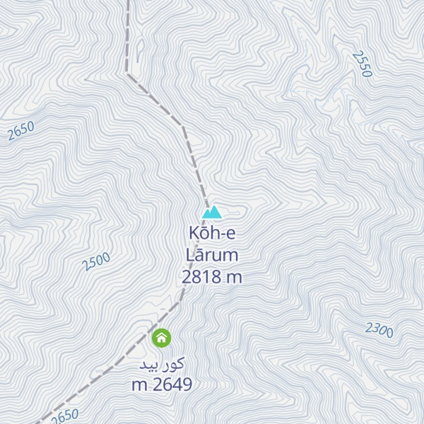 Map of Kōh-e Lārum