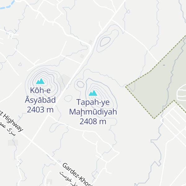 Map of Tapah-ye Maḩmūdiyah