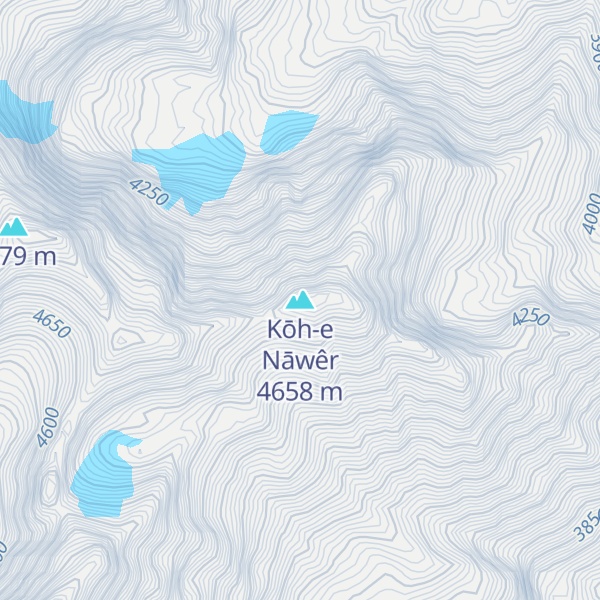 Map of Kōh-e Nāwêr