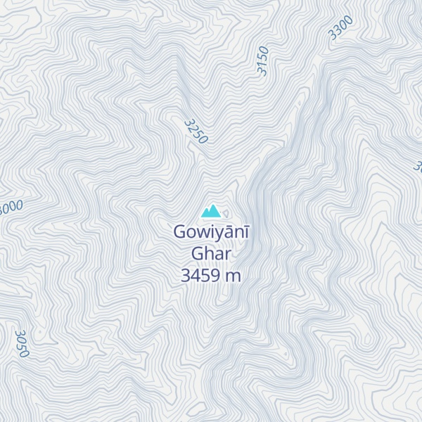 Map of Gowiyānī Ghar