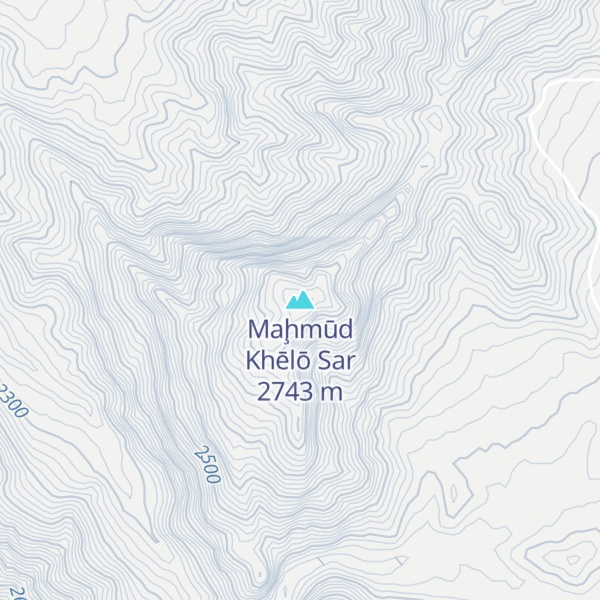 Map of Maḩmūd Khēlō Sar