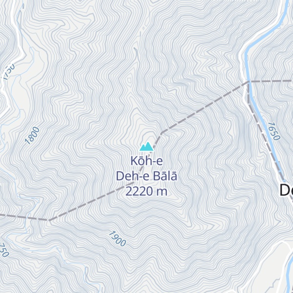 Map of Kōh-e Deh-e Bālā