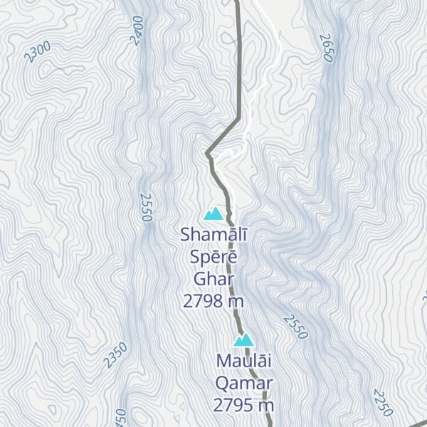 Map of Shamālī Spērē Ghar