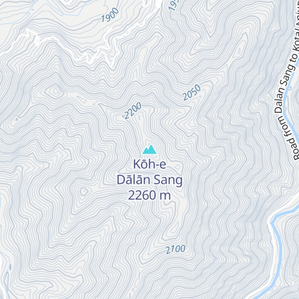 Map of Kōh-e Dālān Sang