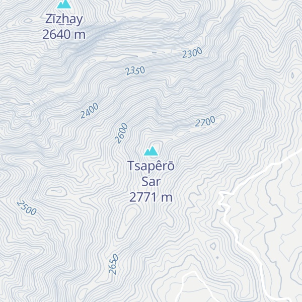 Map of Tsapêrō Sar