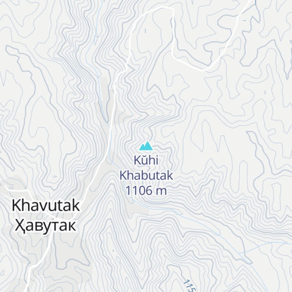 Map of Kŭhi Khabutak