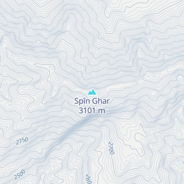 Map of Spīn Ghar