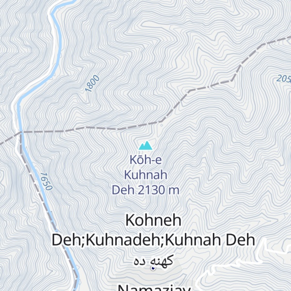 Map of Kōh-e Kuhnah Deh