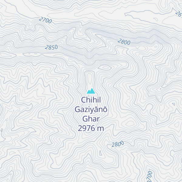 Map of Chihil Gaziyānō Ghar