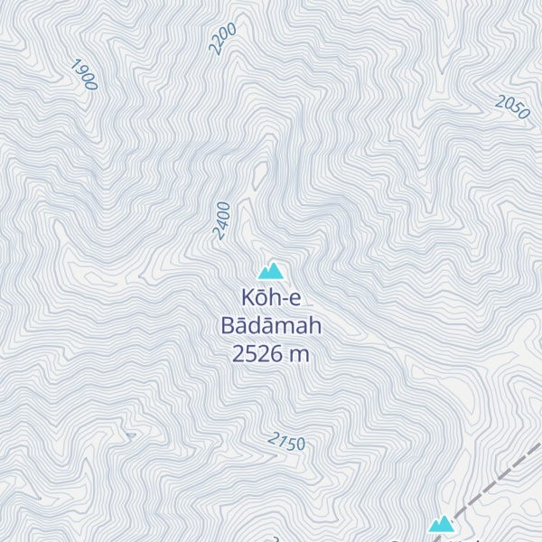 Map of Kōh-e Bādāmah